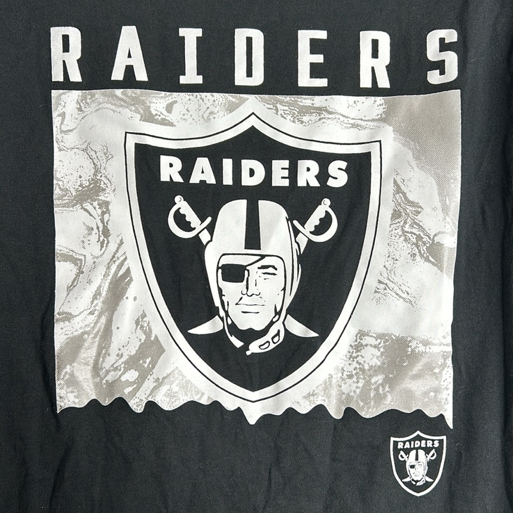 NWT NFL Youth XL Black Las Vegas Raiders T Shirt - Picture 2 of 8